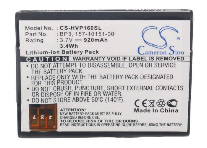3.7V, Li-ion, 920mAh, SmartPhone battery fits Palm, Hp, 157-10151-00, P160u, P160ueu, 3.4Wh Mobile, SmartPhone Cameron Sino Technology Limited (Smartphone)