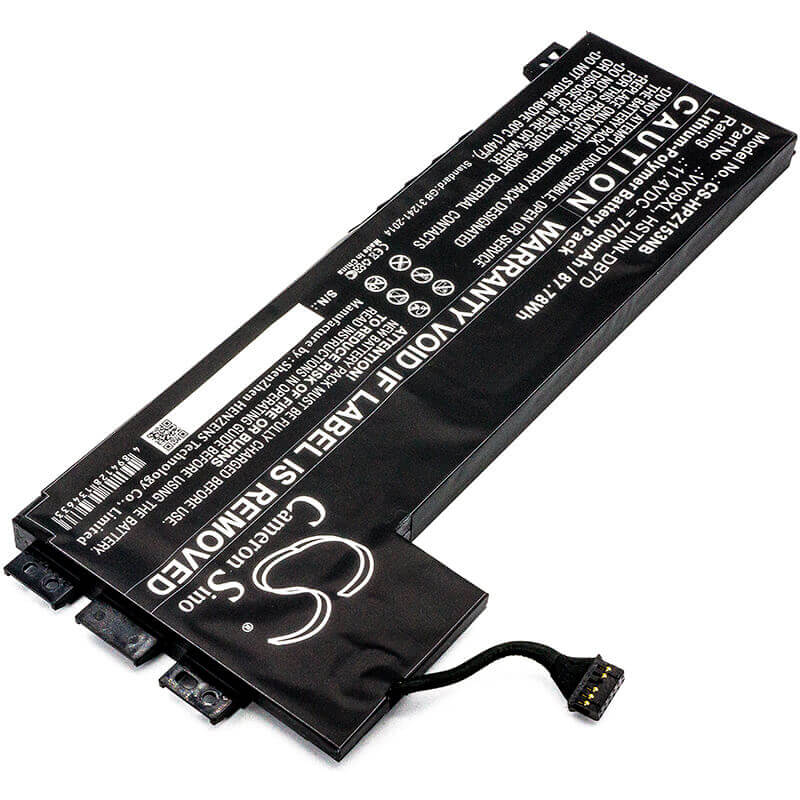 Notebook battery For Hp, Zbook 15 G3, Zbook 17 G3 11.4v, 7700mah - 87.78wh Notebook, Laptop Cameron Sino Technology Limited
