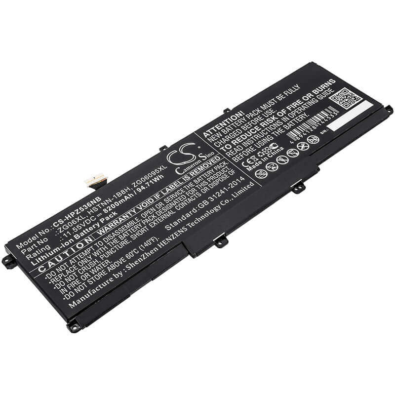 Battery For Hp, Zbook Studio G5, Zbook Studio G5 2zc49ea 11.55v, 8200mah - 94.71wh Notebook, Laptop Cameron Sino Technology Limited