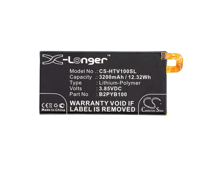 3.85V, Li-Polymer, 3200mAh, SmartPhone battery fits Spring, Htc, 35h00265-00m, 10 Evo, 10 Evo Td-lte, 12.32Wh Mobile, SmartPhone Cameron Sino Technology Limited (Smartphone)