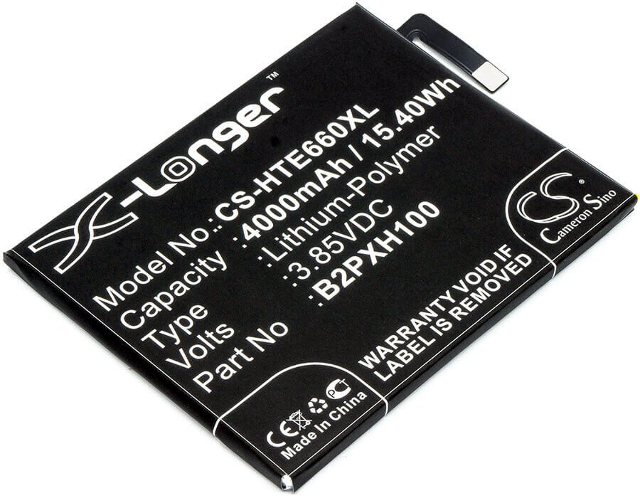 3,85V, Li-Polymer, 4000mAh, batterie de smartphone compatible avec Htc, 35h00264-00m, 2pxh100, E66, 15,4Wh Mobile, Smartphone Cameron Sino Technology Limited (Smartphone)