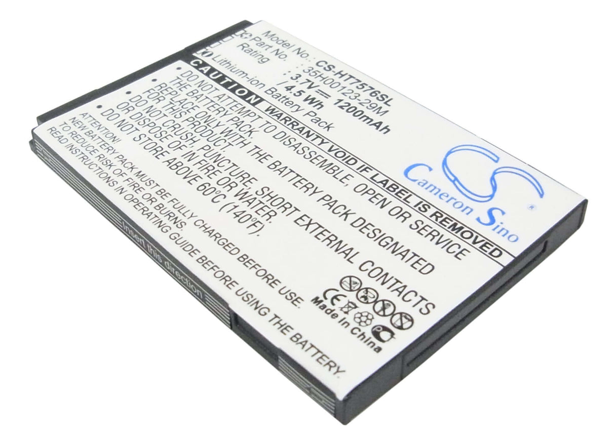 3.7V, Li-ion, 1200mAh, SmartPhone battery fits Htc, 35h00123-29m, 7 Pro, T7576, 4.44Wh Mobile, SmartPhone Cameron Sino Technology Limited (Smartphone)