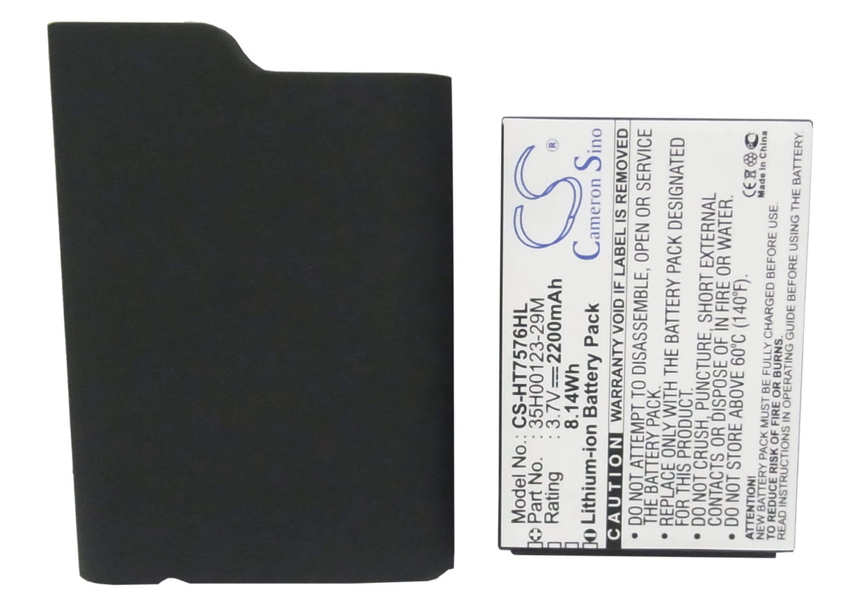 3.7V, Li-ion, 2200mAh, SmartPhone battery fits Htc, 35h00123-29m, 7 Pro, T7576, 8.14Wh Mobile, SmartPhone Cameron Sino Technology Limited (Smartphone)
