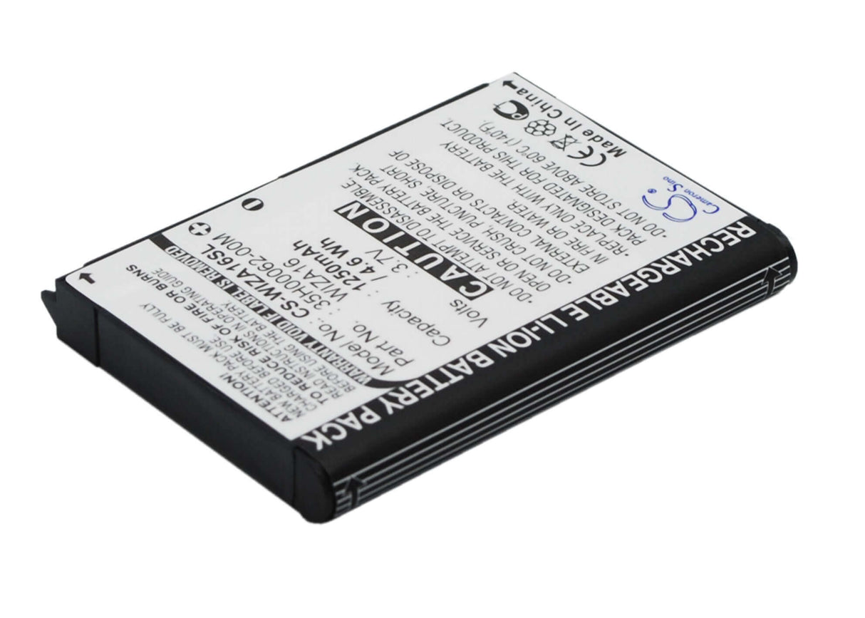 Batterie pour Htc 8100, 81525, Gene, Gene 100, P3400 3.7v, 1250mah - 4.63wh Batteries pour l'électronique Cameron Sino Technology Limited (Suspendu)