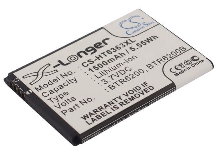 3.7V, Li-ion, 1500mAh, SmartPhone battery fits T-mobile, Verizon, Dopod, Google, Htc, 35h00127-02m, A3333, G7 Mini, 5.55Wh Mobile, SmartPhone Cameron Sino Technology Limited (Suspended)