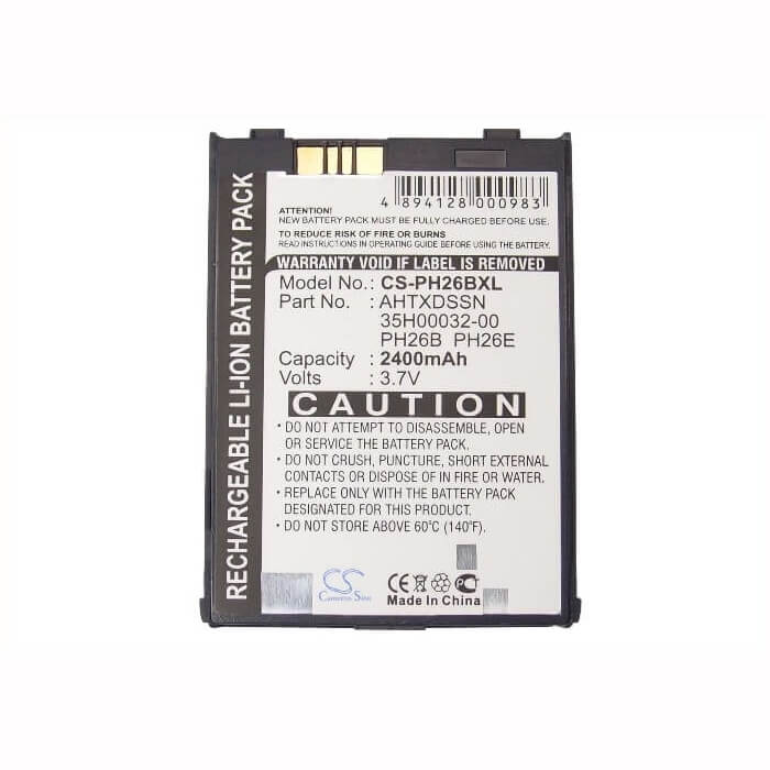 Batterie pour Htc Blue Angel, Harrier, Gemini 3.7v, 2400mah - 8.88wh Batteries pour l'électronique Cameron Sino Technology Limited (Suspendu)