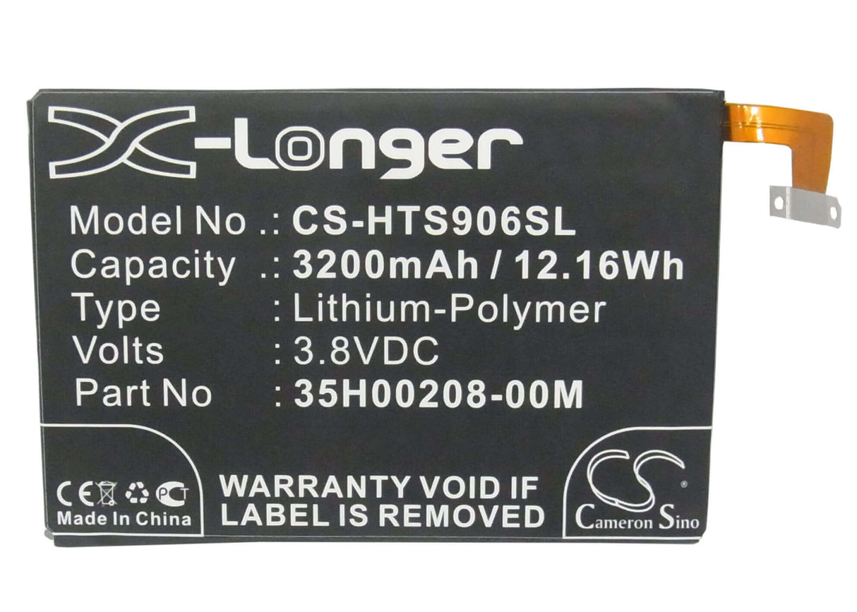 3.8V, Li-Polymer, 3200mAh, SmartPhone battery fits Htc, 35h00208-00m, 901s, Butterfly S, 12.16Wh Mobile, SmartPhone Cameron Sino Technology Limited (Suspended)