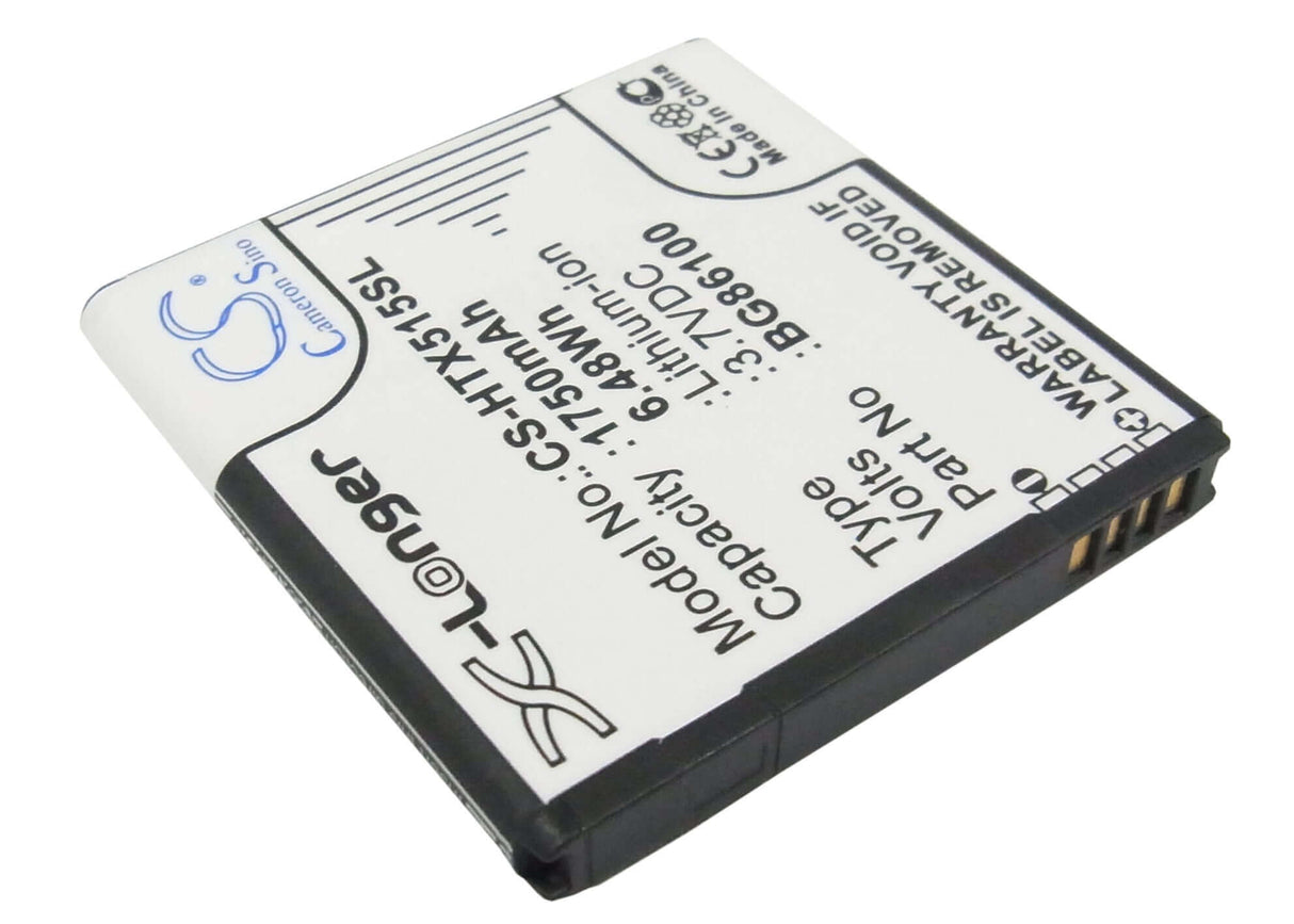 3.7V, Li-ion, 1750mAh, SmartPhone battery fits Htc, T-mobile, Sprint, 35h00164-00m, C470, Evo 3d, 6.48Wh Mobile, SmartPhone Cameron Sino Technology Limited (Suspended)