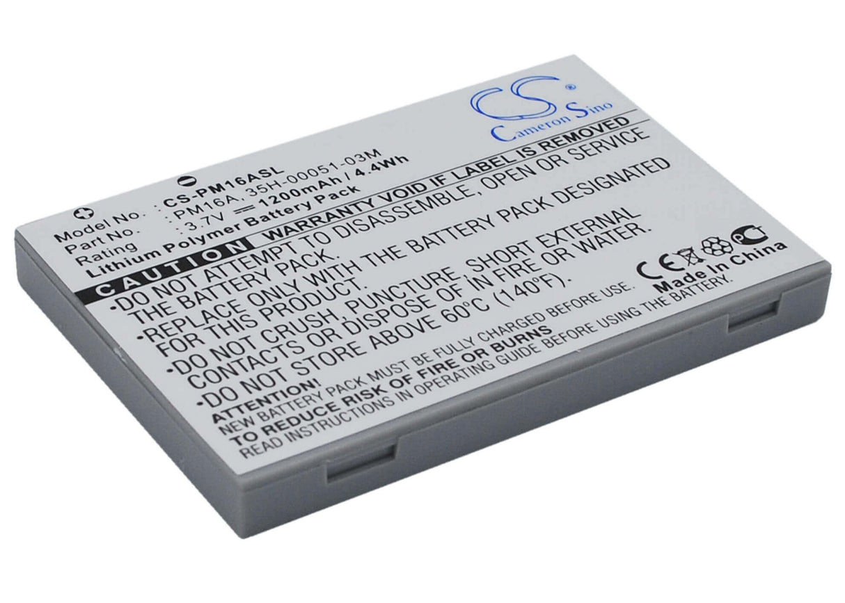3,7V, Li-Polymère, 1200mAh, batterie de smartphone compatible avec Htc, Swisscom, I-mate, Orange, 35h00051-0, 818, 818 Pro, 4.44Wh Mobile, SmartPhone Cameron Sino Technology Limited (Suspendu)