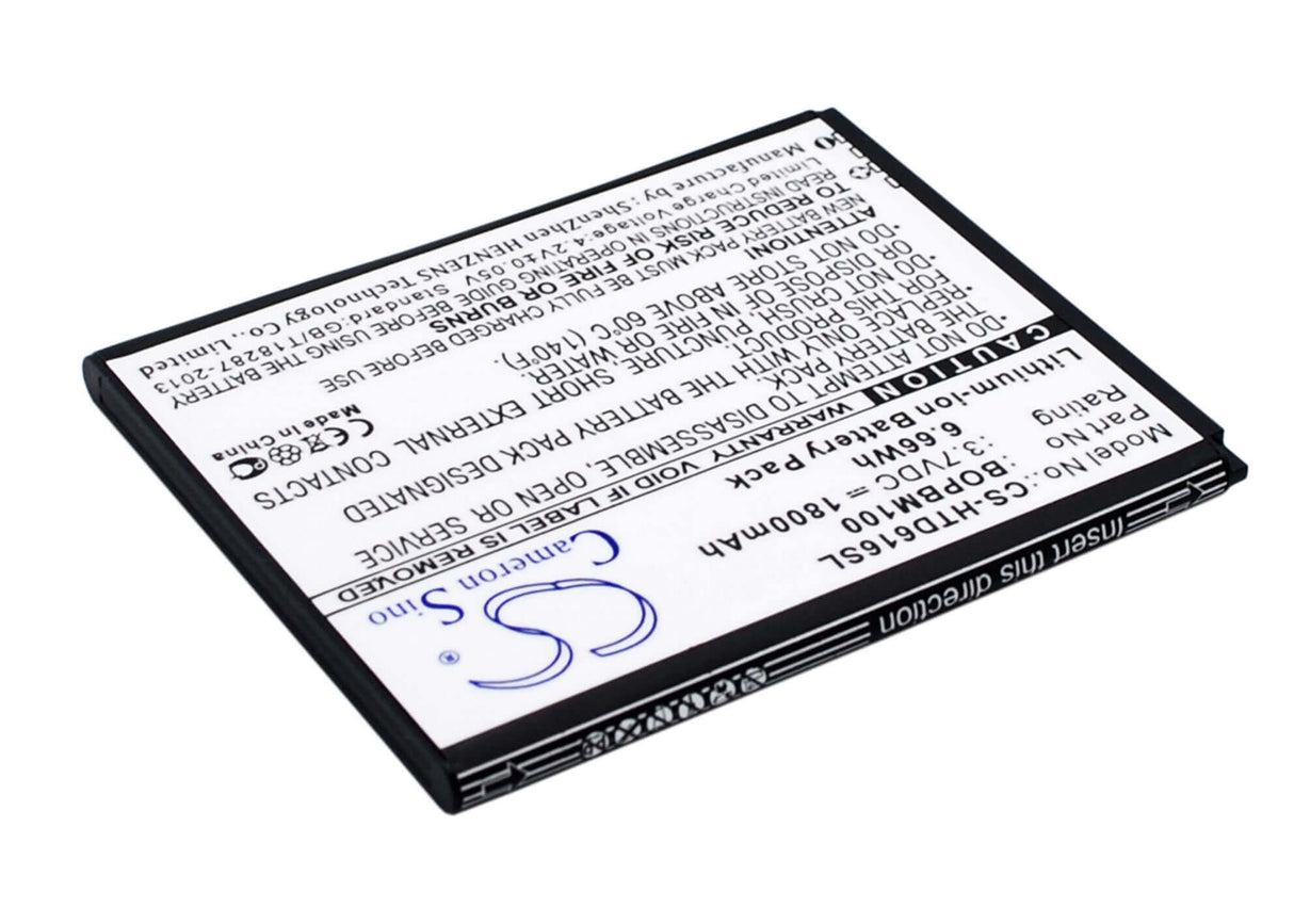 3,7V, Li-ion, 1800mAh, Batterie de smartphone compatible avec Htc, 701701000951, D616d, D616h, 6,66Wh Mobile, Smartphone Cameron Sino Technology Limited (Smartphone)