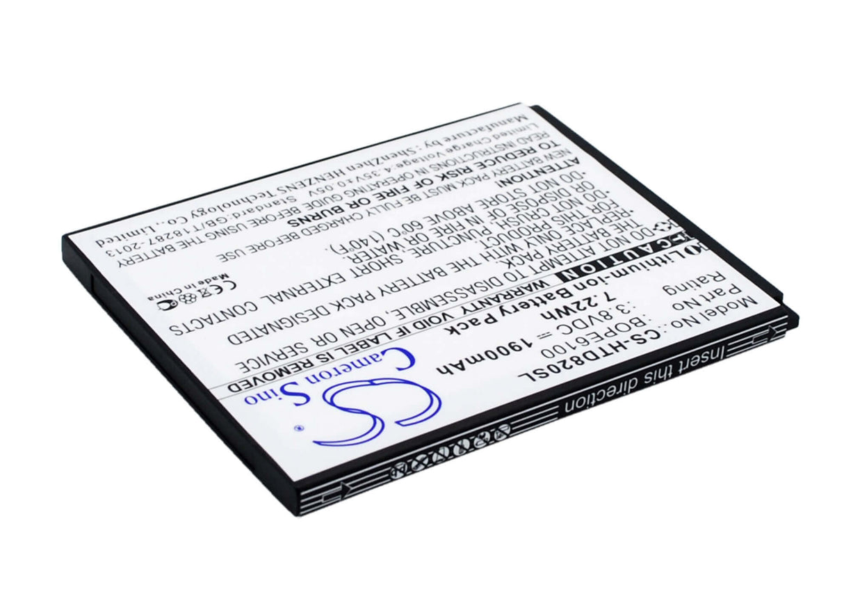 Battery For Htc Desire 620, Desire 620g, Desire D620h 3.8v, 1900mah - 7.22wh Batteries for Electronics Cameron Sino Technology Limited (Suspended)