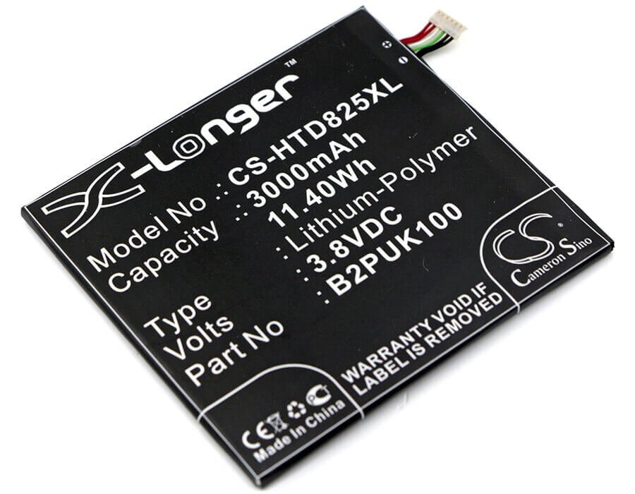 3.8V, Li-Polymer, 3000mAh, SmartPhone battery fits Htc, 35h00258-00m, 2puk00, D825h, 11.4Wh Mobile, SmartPhone Cameron Sino Technology Limited (Smartphone)