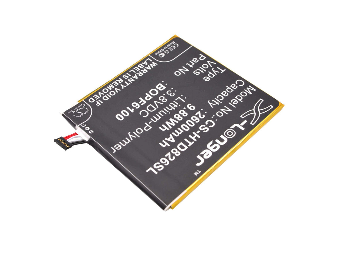 3.8V, Li-Polymer, 2600mAh, SmartPhone battery fits Htc, 35h00232-00m, A51, D820, 9.88Wh Mobile, SmartPhone Cameron Sino Technology Limited (Smartphone)