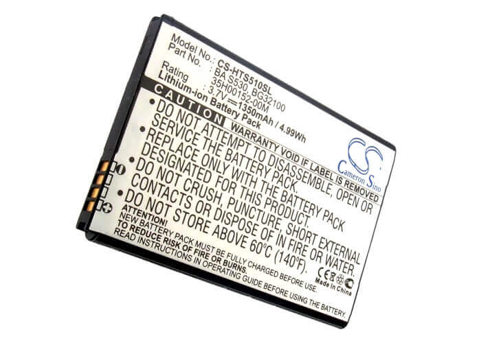 3.7V, Li-ion, 1350mAh, SmartPhone battery fits Htc, Google, 35h00152-00m, G12, G15, 5Wh Mobile, SmartPhone Cameron Sino Technology Limited (Smartphone)