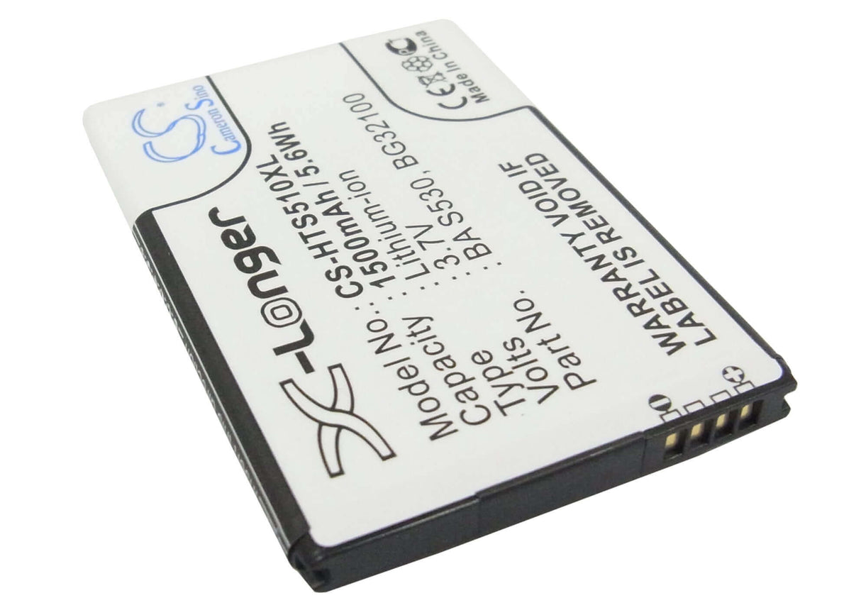 3.7V, Li-ion, 1500mAh, SmartPhone battery fits Google, Htc, 35h00152-00m, G12, G15, 5.55Wh Mobile, SmartPhone Cameron Sino Technology Limited (Smartphone)