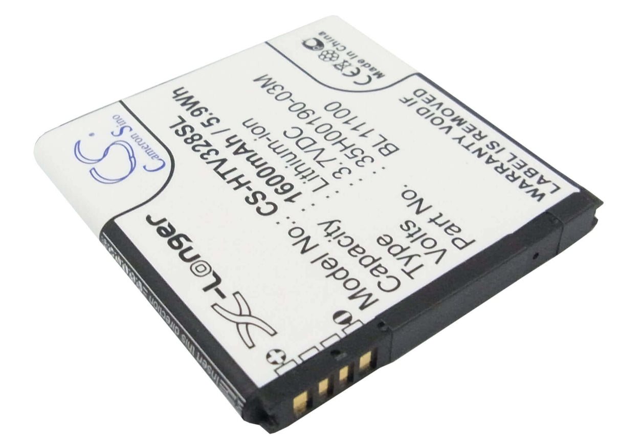 3.7V, Li-ion, 1600mAh, SmartPhone battery fits Htc, 35h00177-00m, Desire Q, Desire U, 5.92Wh Mobile, SmartPhone Cameron Sino Technology Limited (Smartphone)