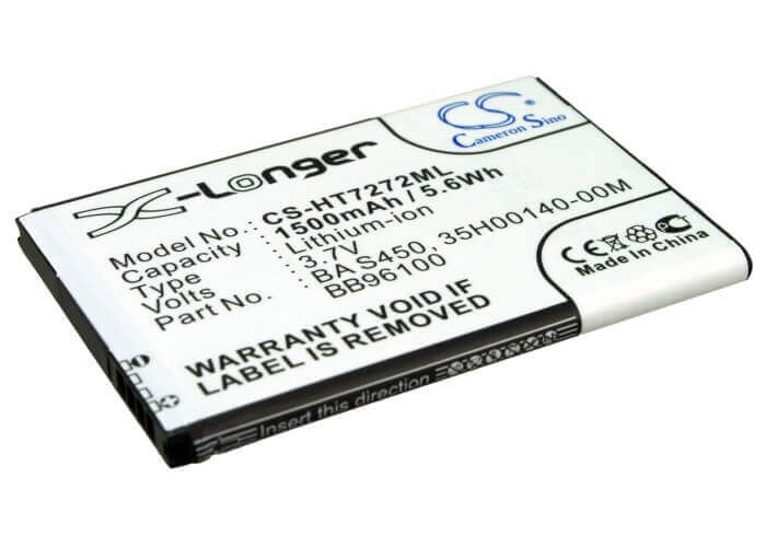 3.7V, Li-ion, 1500mAh, SmartPhone battery fits T-mobile, Htc, 35h00140-00m, 7 Mozart, A7272, 5.55Wh Mobile, SmartPhone Cameron Sino Technology Limited (Smartphone)