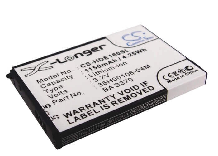 3.7V, Li-ion, 1150mAh, SmartPhone battery fits Htc, 35h00106-01m, Dream, Dream 100, 4.26Wh Mobile, SmartPhone Cameron Sino Technology Limited (Suspended)