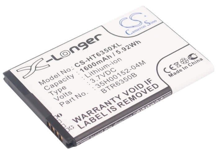Batterie pour Htc Droid Incredible 2, Droid Incredible Ii, Adr6350 3.7v, 1600mah - 5.92wh Batteries pour l'électronique Cameron Sino Technology Limited (Suspendu)