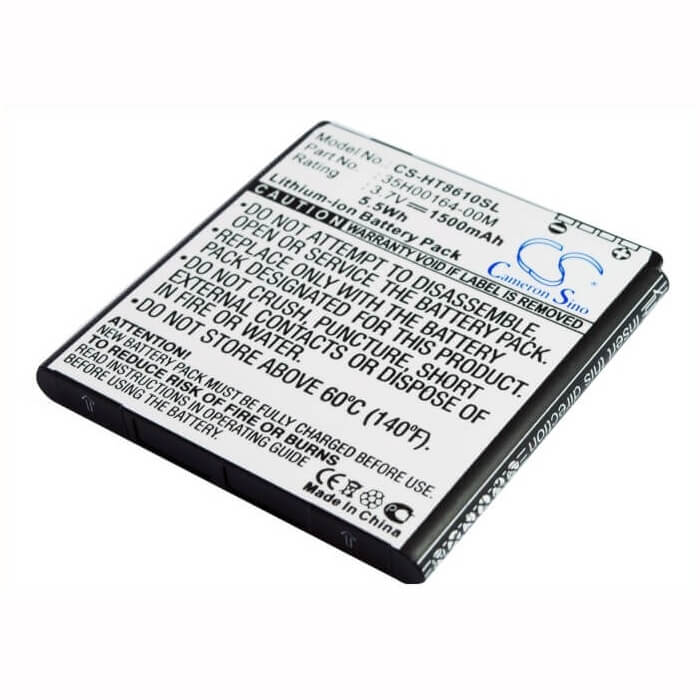 3.7V, Li-ion, 1500mAh, SmartPhone battery fits Htc, 35h00157-06m, C470, Evo 3d, 5.55Wh Mobile, SmartPhone Cameron Sino Technology Limited (Suspended)
