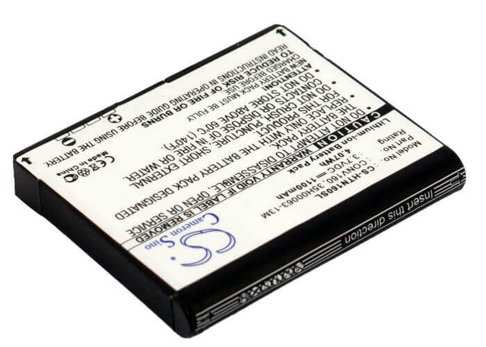 3.7V, Li-ion, 1100mAh, SmartPhone battery fits Htc, T-mobile, 35h00063-13m, Converse 100, H4242, 4.07Wh Mobile, SmartPhone Cameron Sino Technology Limited (Smartphone)