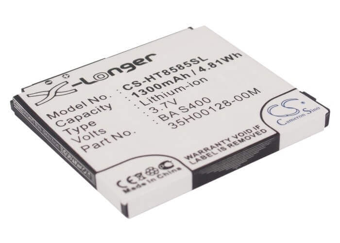 3.7V, Li-ion, 1300mAh, SmartPhone battery fits T-mobile, Dopod, Htc, 35h00128-00m, Hd2, T8588, 4.81Wh Mobile, SmartPhone Cameron Sino Technology Limited (Smartphone)