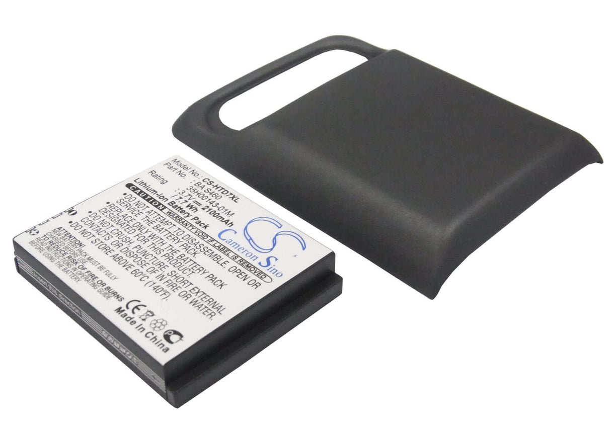 3.7V, Li-ion, 2100mAh, SmartPhone battery fits Htc, T-mobile, 35h00143-01m, Hd7, Pd29110, 7.77Wh Mobile, SmartPhone Cameron Sino Technology Limited (Smartphone)