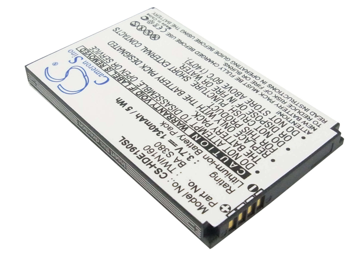 Battery For Htc Hero, Hero 100, Hero 130 3.7v, 1340mah - 4.96wh Batteries for Electronics Cameron Sino Technology Limited (Suspended)