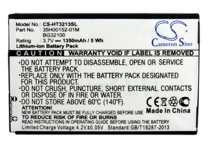 3.7V, Li-ion, 1350mAh, batterie de smartphone compatible avec Htc, Google, 35h00152-01m, G11, 5Wh Mobile, Smartphone Cameron Sino Technology Limited (Smartphone)