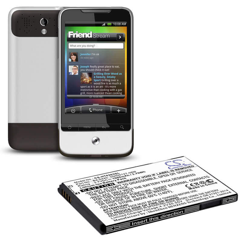 3,7V, Li-ion, 1000mAh, batterie de smartphone compatible avec T-mobile, Google, Dopod, Htc, Verizon, 35h00127-02m, A3333, G7 Mini, 3,7Wh Mobile, Smartphone Cameron Sino Technology Limited (Smartphone)