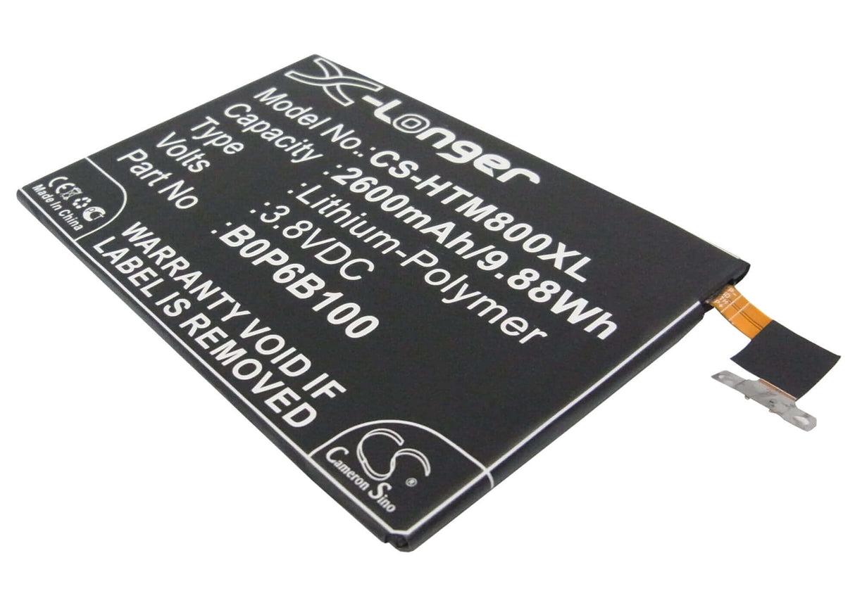 3.8V, Li-Polymer, 2600mAh, SmartPhone battery fits Htc, 35h00214-00m, 0p8b200, 0paj5, 9.88Wh Mobile, SmartPhone Cameron Sino Technology Limited (Smartphone)