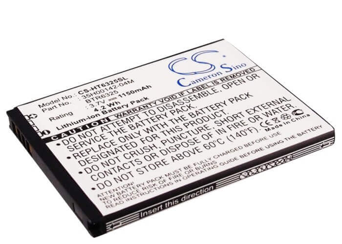 3.7V, Li-ion, 1150mAh, SmartPhone battery fits Htc, 35h00142-02m, Adr6325, Adr6400, 4.26Wh Mobile, SmartPhone Cameron Sino Technology Limited (Suspended)