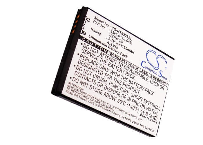 3.7V, Li-ion, 1150mAh, SmartPhone battery fits Htc, 35h00142-02m, Adr6325, Adr6400, 4.26Wh Mobile, SmartPhone Cameron Sino Technology Limited (Suspended)