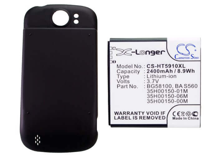 Battery For Htc Mytouch 4g Slide, Doubleshot, Pg59100 3.7v, 2400mah - 8.88wh Batteries for Electronics Cameron Sino Technology Limited (Suspended)