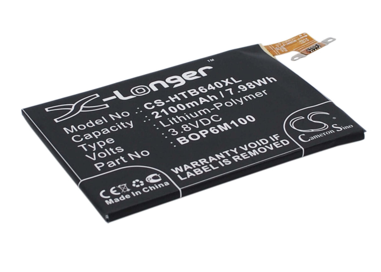 3.8V, Li-Polymer, 2100mAh, SmartPhone battery fits Htc, 35h00216-00m, 0p6b640, 0p8b200, 7.98Wh Mobile, SmartPhone Cameron Sino Technology Limited (Smartphone)