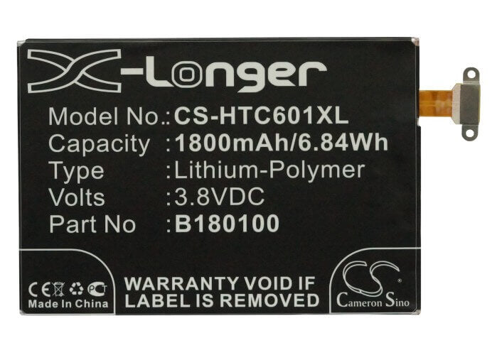 3.8V, Li-Polymer, 1800mAh, batterie SmartPhone compatible avec Htc, 35h00210-00m, 601e, 601n, 6.84Wh Mobile, SmartPhone Cameron Sino Technology Limited (Smartphone)
