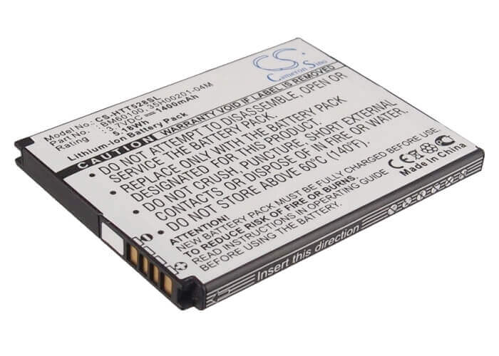 3.7V, Li-ion, 1400mAh, SmartPhone battery fits Htc, 35h00201-02m, C520e, C525c, 5.18Wh Mobile, SmartPhone Cameron Sino Technology Limited (Smartphone)