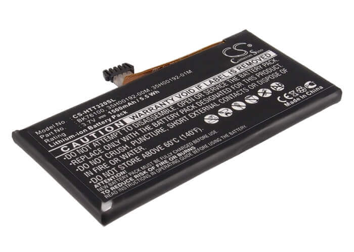 3.7V, Li-Polymer, 1500mAh, SmartPhone battery fits Htc, 35h00192-00m, One V, One V1, 5.55Wh Mobile, SmartPhone Cameron Sino Technology Limited (Suspended)