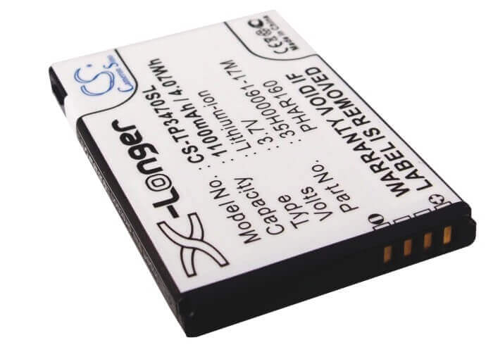 Batterie pour Htc P3470, P3479, Pharos, Pharos 100 3,7v, 1100mah - 4,07wh Batteries pour Électronique Cameron Sino Technology Limited (Suspendu)