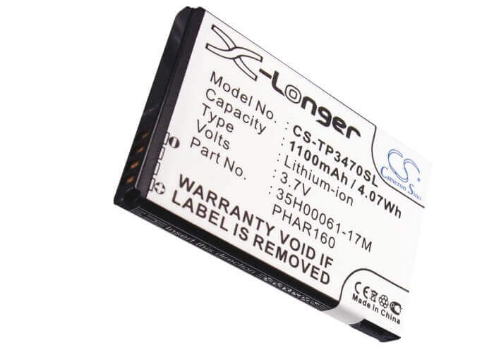 Batterie pour Htc P3470, P3479, Pharos, Pharos 100 3,7v, 1100mah - 4,07wh Batteries pour Électronique Cameron Sino Technology Limited (Suspendu)