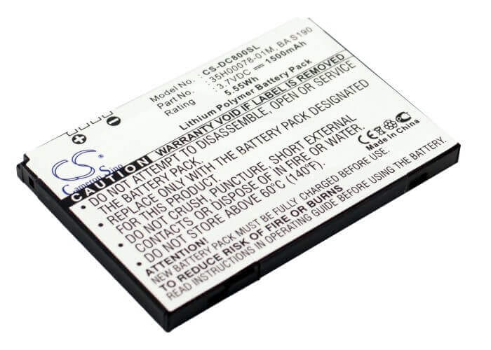 3.7V, Li-Polymer, 1500mAh, SmartPhone battery fits Htc, 35h00078-01m, C800, C858, 5.55Wh Mobile, SmartPhone Cameron Sino Technology Limited (Suspended)