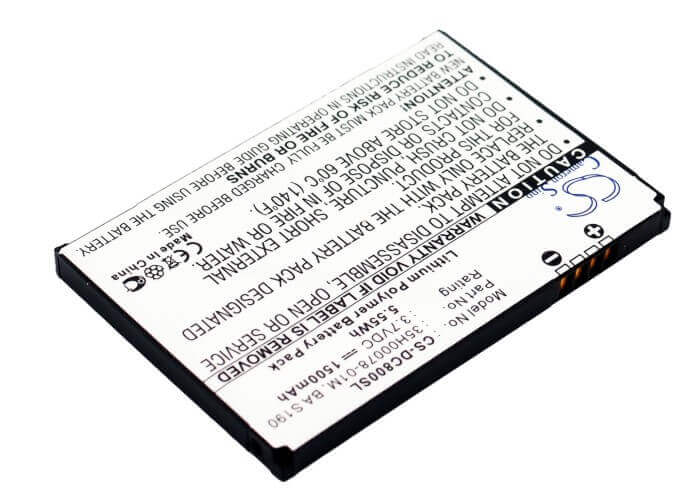 3.7V, Li-Polymer, 1500mAh, SmartPhone battery fits Htc, 35h00078-01m, C800, C858, 5.55Wh Mobile, SmartPhone Cameron Sino Technology Limited (Suspended)