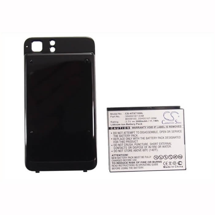 Batterie pour Htc Raider 4g, X710e, Holiday 3.7v, 3000mah - 11.10wh Batteries pour l'électronique Cameron Sino Technology Limited (Suspendu)