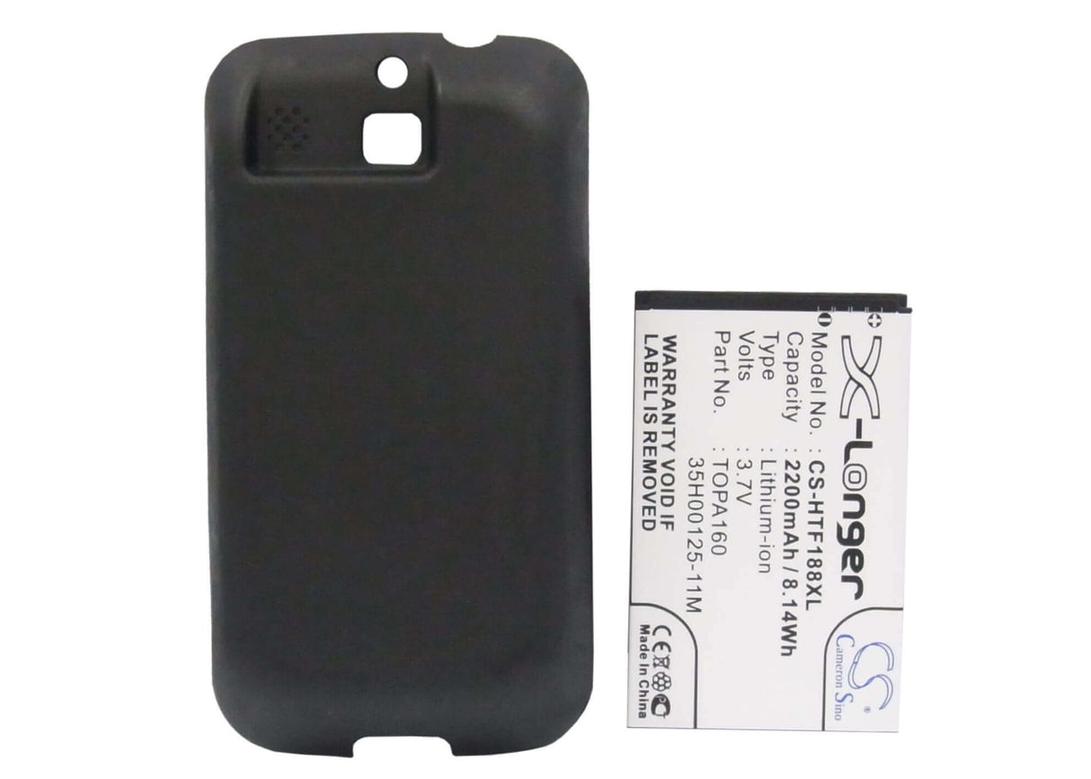 3.7V, Li-ion, 2200mAh, SmartPhone battery fits Htc, 35h00125-11m, F3188, Rome, 8.14Wh Mobile, SmartPhone Cameron Sino Technology Limited (Smartphone)