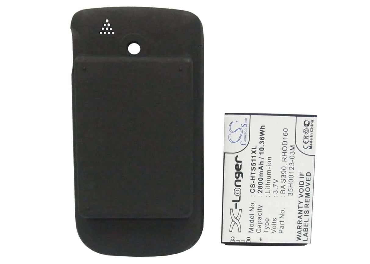 Batterie pour Htc Snap, S511 3,7v, 2800mah - 10,36wh Batteries pour Électronique Cameron Sino Technology Limited (Suspendu)