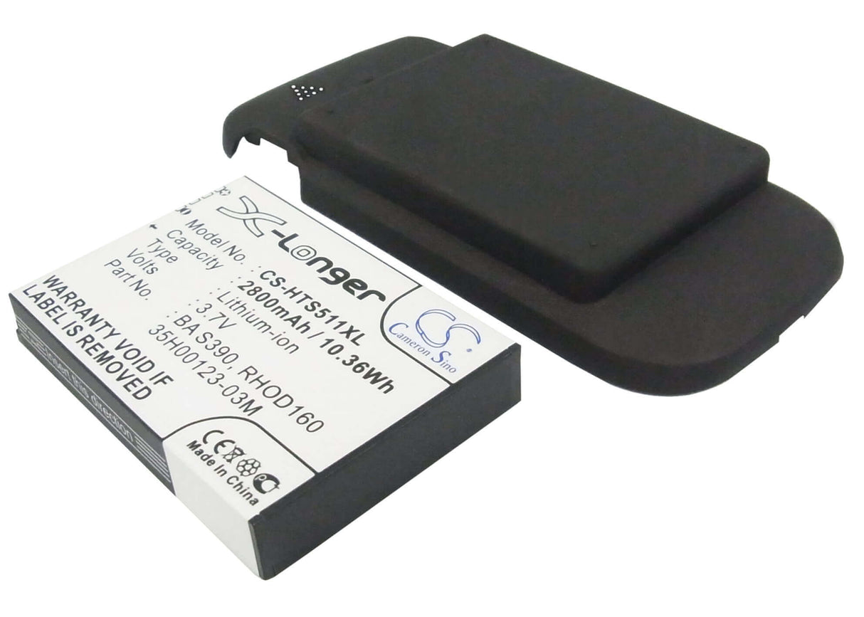 Batterie pour Htc Snap, S511 3,7v, 2800mah - 10,36wh Batteries pour Électronique Cameron Sino Technology Limited (Suspendu)