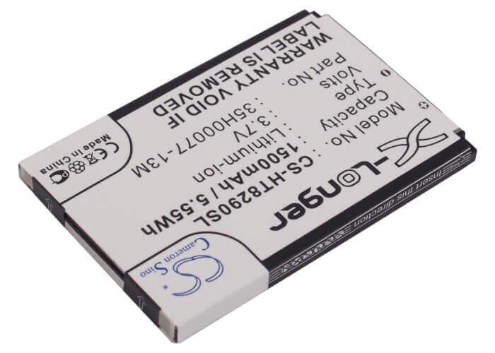3.7V, Li-Polymer, 1500mAh, SmartPhone battery fits Htc, 35h00077-13m, Max 4g, Quartz, 5.55Wh Mobile, SmartPhone Cameron Sino Technology Limited (Suspended)