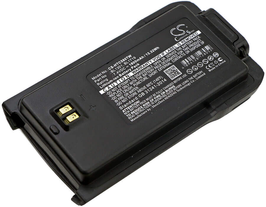 7.4V, Li-ion, 1800mAh, Two-Way Radio battery fits Hyt, Bl1301, Tc-446s, Tc-500s, 13.32Wh Two-Way Radio Cameron Sino Technology Limited