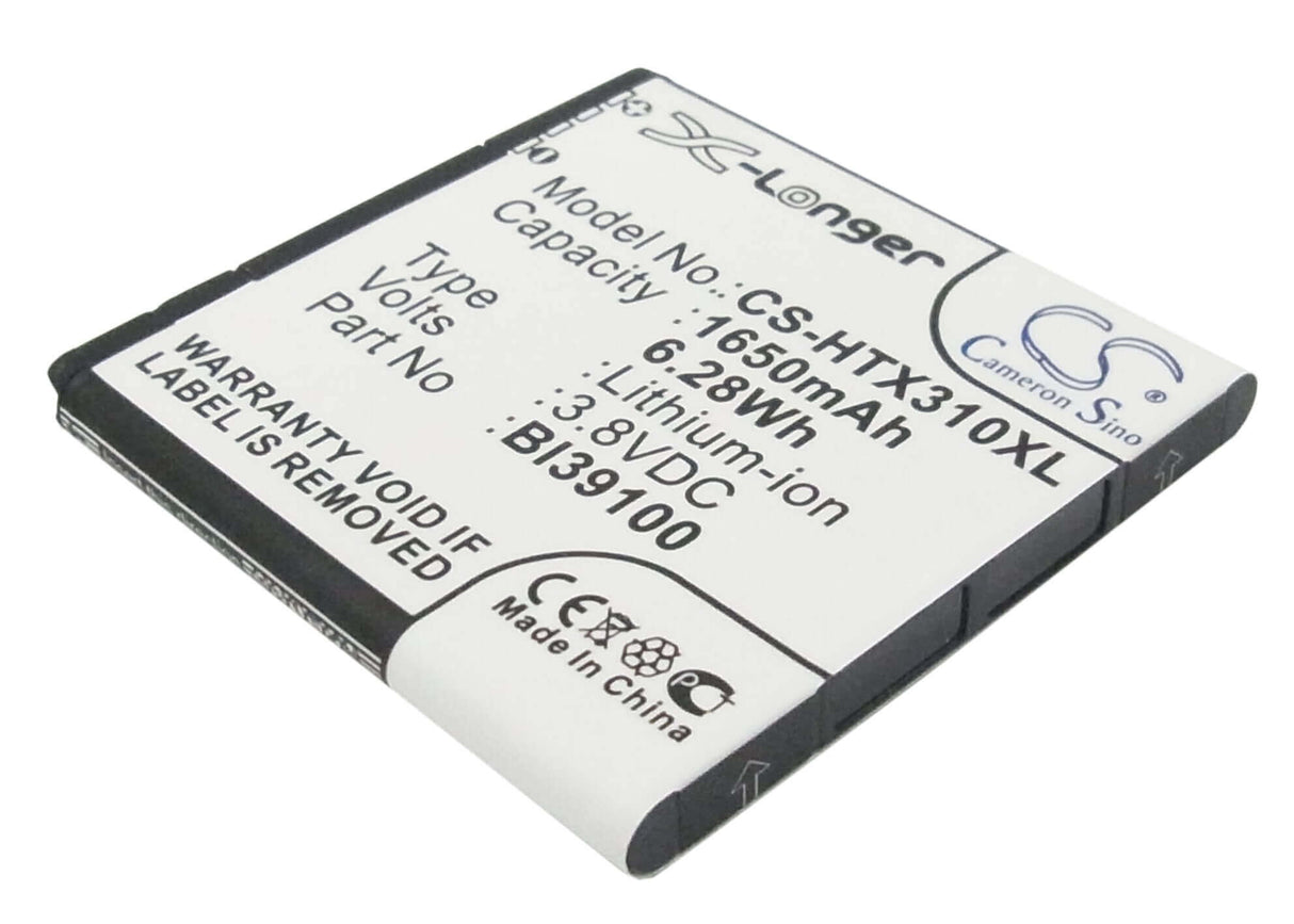 3.8V, Li-ion, 1650mAh, SmartPhone battery fits Htc, 35h00170-01m, Bass, Bunyip, 6.27Wh Mobile, SmartPhone Cameron Sino Technology Limited (Smartphone)