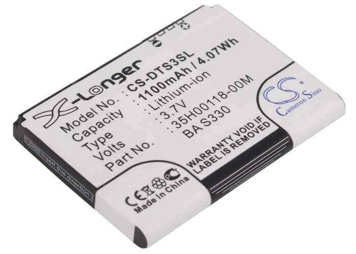 3.7V, Li-ion, 1100mAh, SmartPhone battery fits O2, Dopod, Htc, 35h00118-00m, S700, Tachi, 4.07Wh Mobile, SmartPhone Cameron Sino Technology Limited (Smartphone)